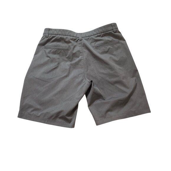 HAGGAR COOL 18 Men's Shorts Size 34 Waist Greyish Blue 4 Pockets Stretch *READ - Picture 3 of 8